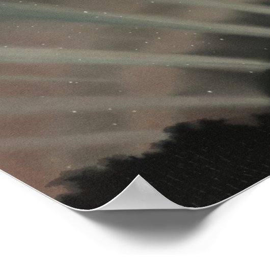 Etienne Leopold Trouvelot - Aurora Borealis Poster (Hoek)