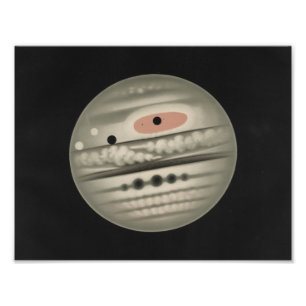 Etienne Leopold Trouvelot - The Planet Jupiter Foto Afdruk