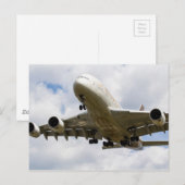 Etihad Airbus A380 Briefkaart (Voorkant / Achterkant)