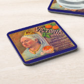 Etiket 1930-vruchten Victoria-sinaasappels Bier Onderzetter (Linkerzijde)