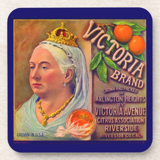 Etiket 1930-vruchten Victoria-sinaasappels Bier Onderzetter (Voorkant)