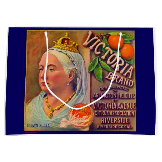 Etiket 1930-vruchten Victoria-sinaasappels Groot Cadeauzakje (Voorkant)