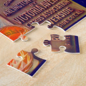 Etiket 1930-vruchten Victoria-sinaasappels Legpuzzel (Zijkant)