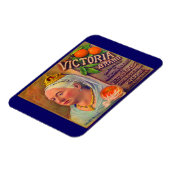 Etiket 1930-vruchten Victoria-sinaasappels Magneet (Linkerzijde)