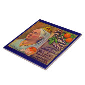 Etiket 1930-vruchten Victoria-sinaasappels Tegeltje (Zijkant)