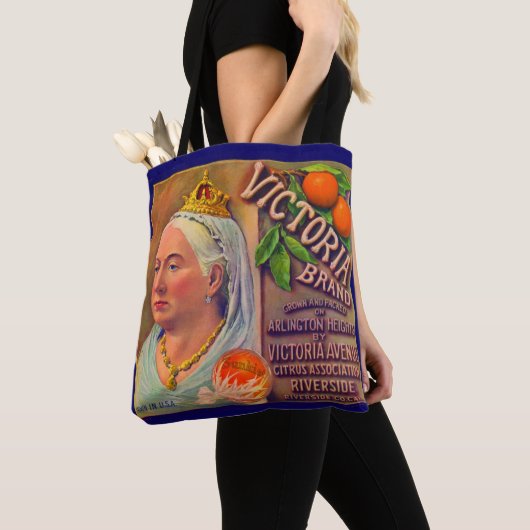 Etiket 1930-vruchten Victoria-sinaasappels Tote Bag (Dichtbij)