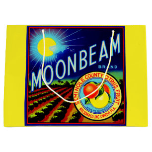 Etiket 1940 op fruitkratten Moonbeam citrus Groot Cadeauzakje
