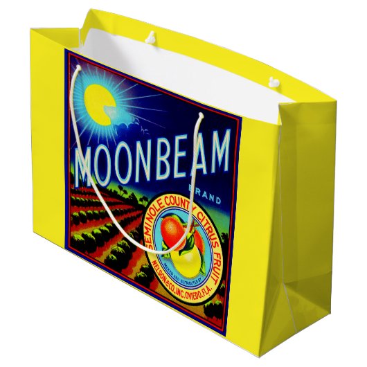 Etiket 1940 op fruitkratten Moonbeam citrus Groot Cadeauzakje (Achterkant Gekanteld)