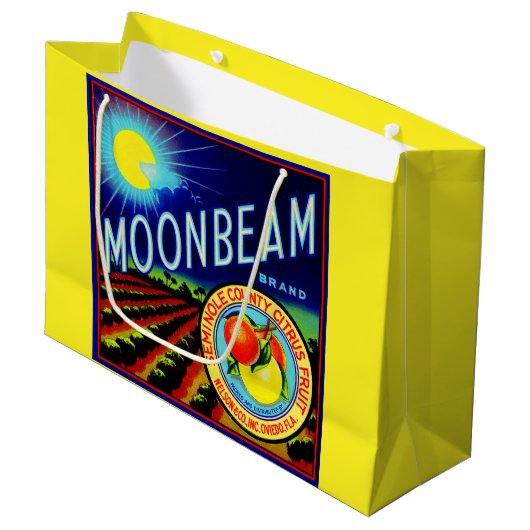 Etiket 1940 op fruitkratten Moonbeam citrus Groot Cadeauzakje (Voorkant Gekanteld)