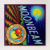 Etiket 1940 op fruitkratten Moonbeam citrus Legpuzzel (Horizontaal)