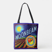 Etiket 1940 op fruitkratten Moonbeam citrus Tote Bag (Achterkant)