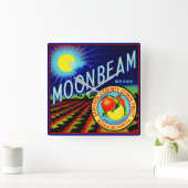 Etiket 1940 op fruitkratten Moonbeam citrus Vierkante Klok (Huis)