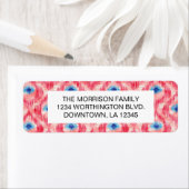 Etiket aangepast retouradres Ikat (Insitu)