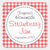 Etiket aardbeienjam (Voorkant)