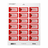 Etiket aardbeienpictogram (Full Sheet)