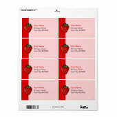 Etiket aardbeienpictogram (Full Sheet)