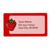 Etiket aardbeienpictogram (Voorkant)