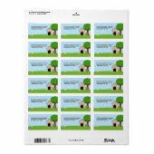 Etiket adres schattig doggie (Full Sheet)
