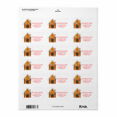 Etiket adres van het ontbijt (Full Sheet)