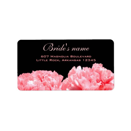 Etiket adres vrijgezellenfeest (Voorkant)