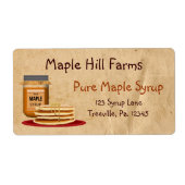 Etiket ahornstroop (Voorkant)
