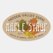 Etiket ahornstroop (Voorkant)