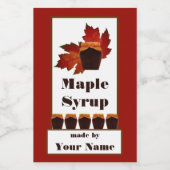 Etiket ahornstroop 3x2 (Enkel label)