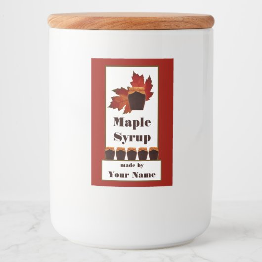 Etiket ahornstroop 3x2 (Voorkant)