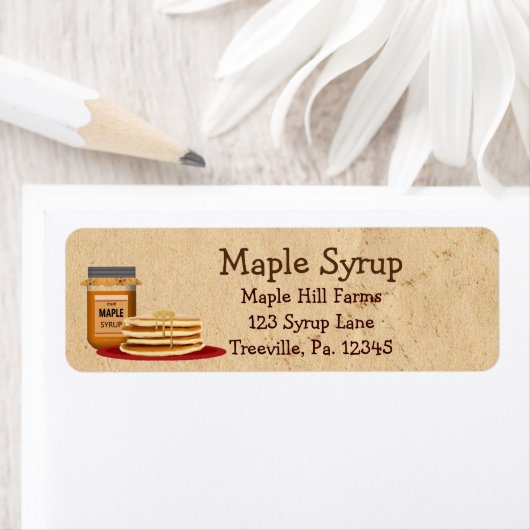 Etiket ahornstroop klein etiket (Insitu)
