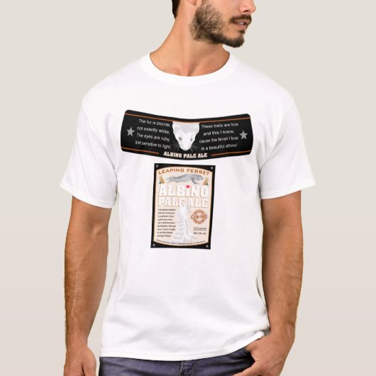 Etiket albino Bleek Ale  T-shirt (Voorkant)