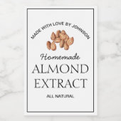 Etiket amandelextract (Enkel label)