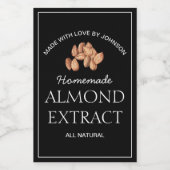 Etiket amandelextract (Enkel label)