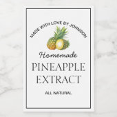 Etiket ananasextract (Enkel label)