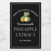 Etiket ananasextract (Enkel label)