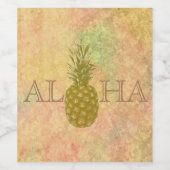 Etiket ananaswijn (Enkel label)