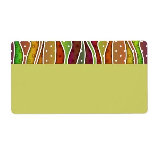 ETIKET  AUTUMN STRIPES - NAAM TAG (Voorkant)