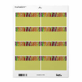 ETIKET  AUTUMN STRIPES - NAAM TAG (Full Sheet)