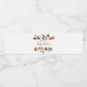 Etiket baby shower flesje (Enkel label)