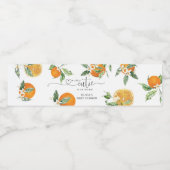 Etiket baby shower flesje (Enkel label)