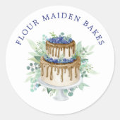 Etiket bakkerij gebak Chef Baker (Voorkant)