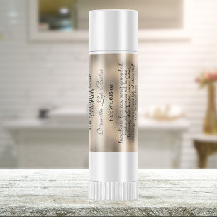 Etiket balbuisje met  lip - folie met parel