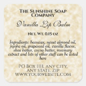 Etiket balbuisje voor inktpatroon, op papier, perk (Voorkant)