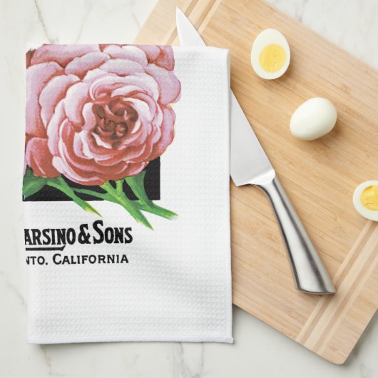 Etiket Balsam-pakket Theedoek (Quarter Fold)