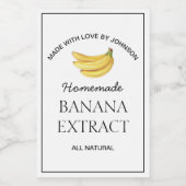 Etiket bananenextract (Enkel label)