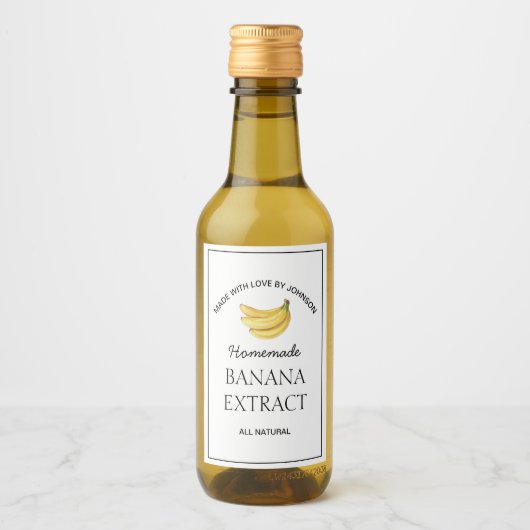 Etiket bananenextract (Voorkant)