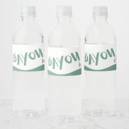 Etiket Bayou Water Fles