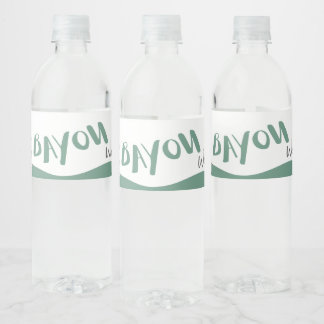 Etiket Bayou Water Fles