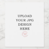 Etiket bedrukte wijn (Enkel label)