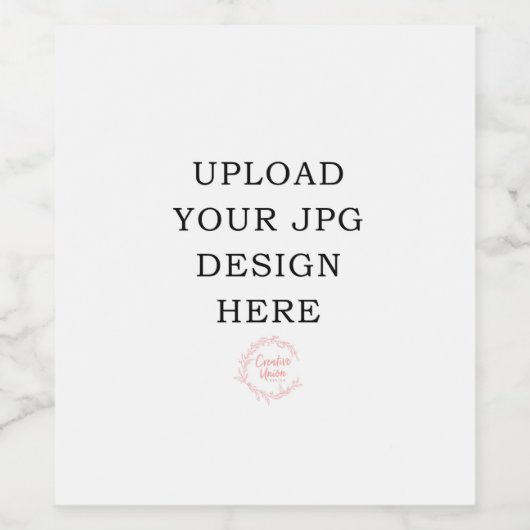 Etiket bedrukte wijn (Enkel label)