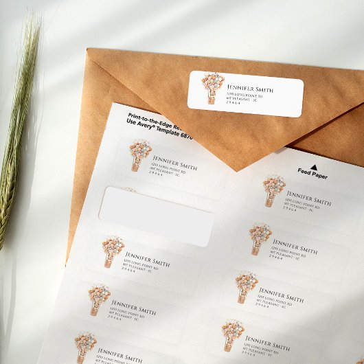 Etiket beer Blauw en Roze ballonnen Baby shower